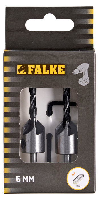 Falke terrassebor med forsenker 2 stk.